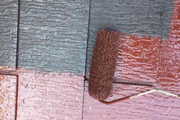 愛知県弥富市　屋根塗装　外壁塗装　3度塗り　日本中央研究所　遮熱塗料 アドグリーンコート