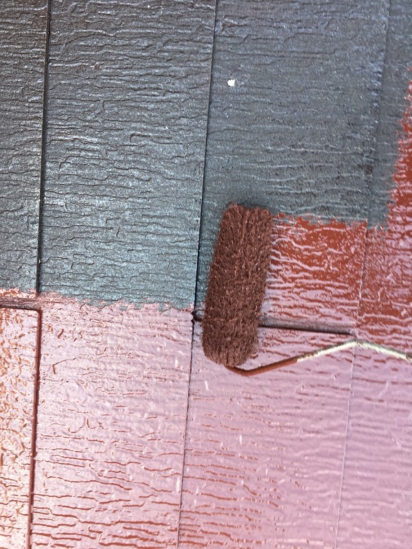 愛知県弥富市　屋根塗装　外壁塗装　3度塗り　日本中央研究所　遮熱塗料 アドグリーンコート